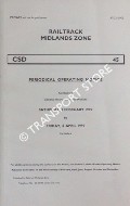 Book cover of Periodical Operating Notice containing General Instructions and Notices, 1 February to 4 April 1997 by Railtrack Midlands
